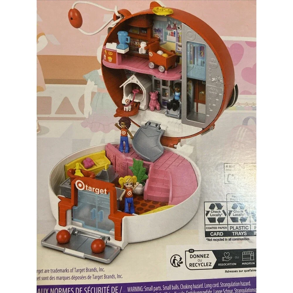 Polly Pocket TARGET BULLSEYE ADVENTURE Exclusive Playset NWT Doll Mini - Picture 8 of 13